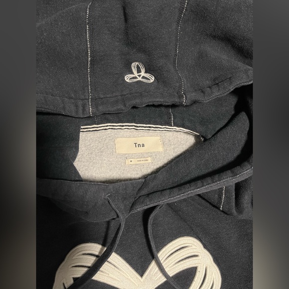 Tna hoodie, size M, dark grey & white, excellent condition - Picture 3 of 3
